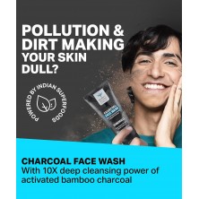 Bombay Shaving Company Charcoal Face Wash, Fights Pollution And Acne, Oil Control For Men & Women -50Gm