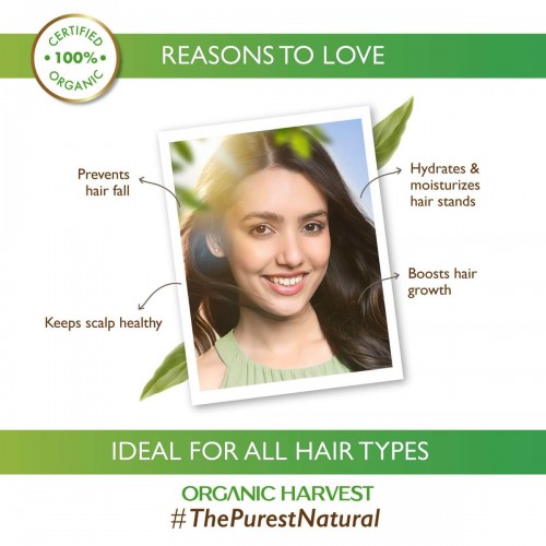 Organic Harvest Hairfall Control Shampoo: Castor Oil - 225ML Organic Harvest Hairfall Control Shampoo: Castor Oil - 225ML