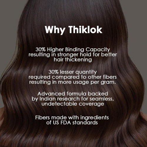THIKLOK HAIR BUILDING FIBERS- NATURAL BLACK(2) 3.5GM