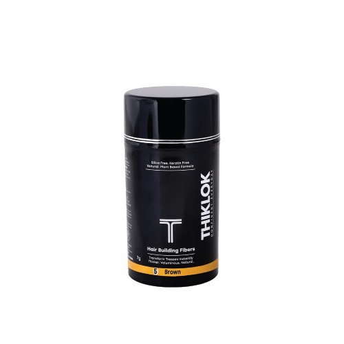 THIKLOK HAIR BUILDING FIBERS- BROWN(5) 3.5GM